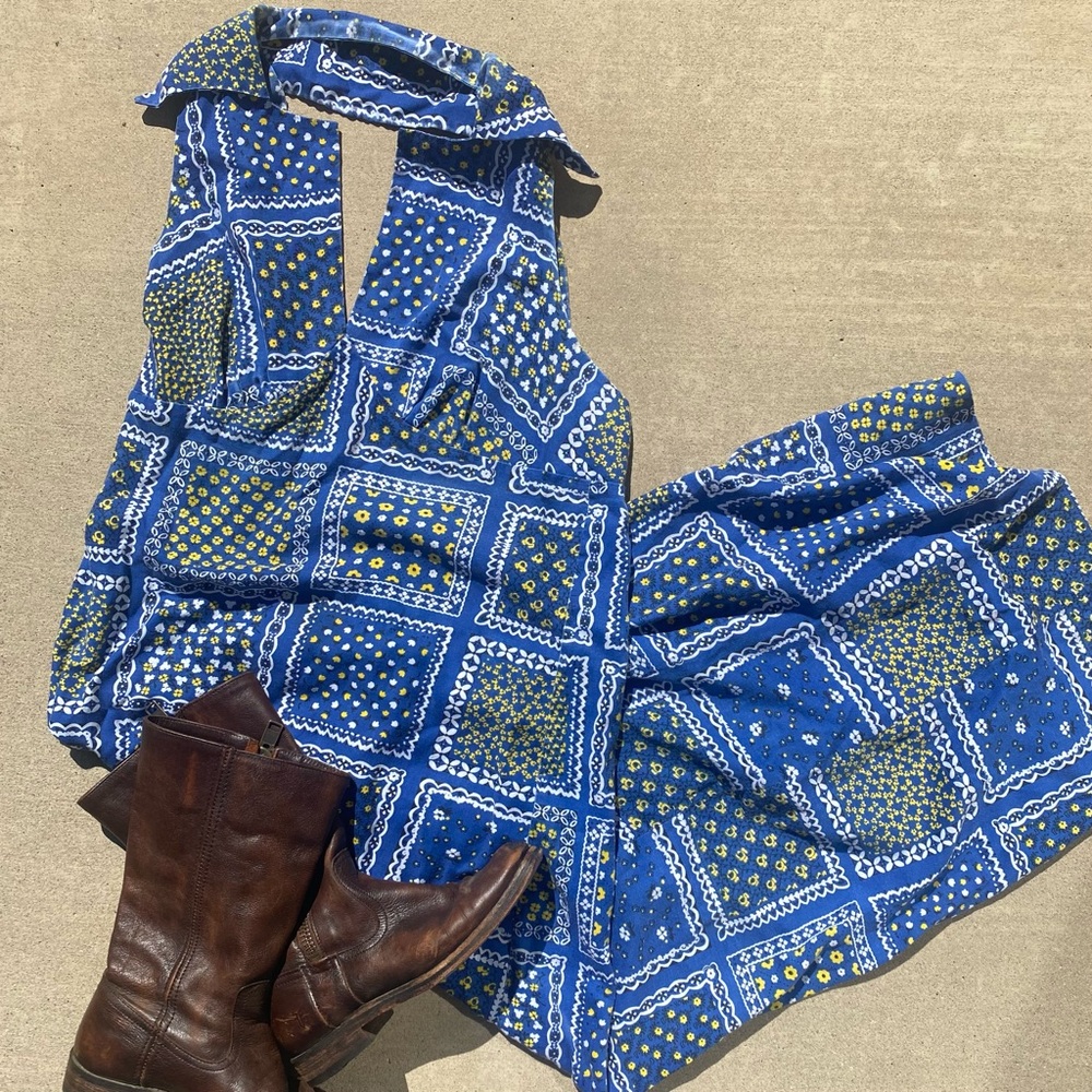 Vintage bandana print maxi